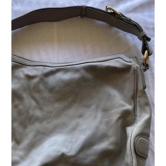 Vintage Marc Jacobs Christy Leather Gray Gold Handbag Iconic Shoulder Bag Purse - Picture 8 of 15